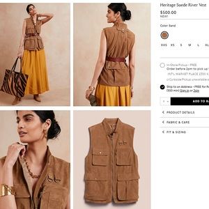 Heritage Suede River Vest